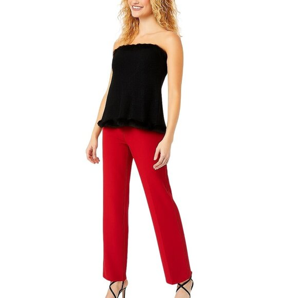 NWOT One Size Fits All White House Black Market Rabbit Hair Trim Pullover Shawl - Picture 1 of 10